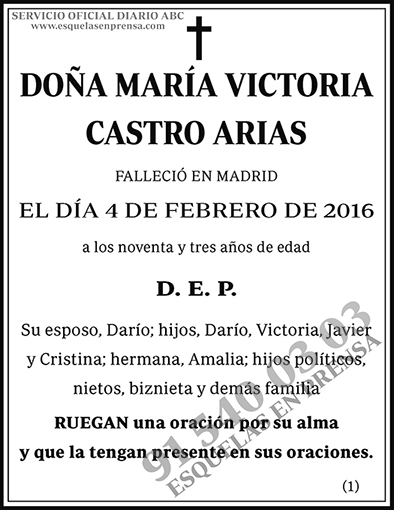 María Victoria Castro Arias
